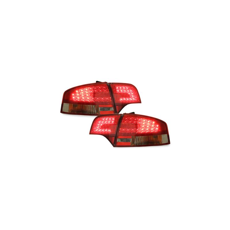 Feux LED Audi A4 B7 Berline  04-08  rouge / fumé