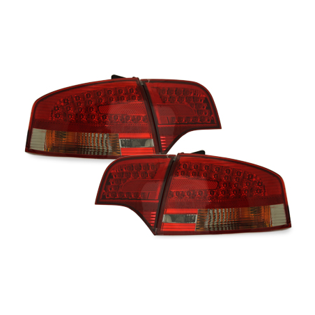 Feux LED Audi A4 B7 Berline  04-08  rouge / fumé