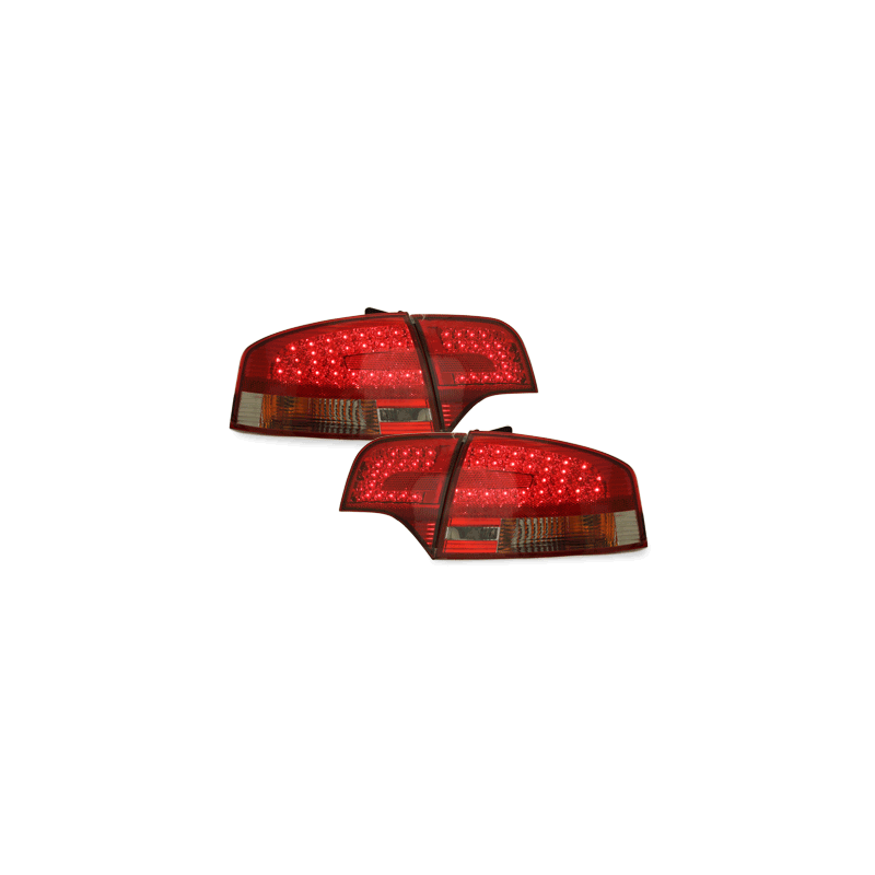 Feux LED Audi A4 B7 Berline  04-08  rouge / fumé