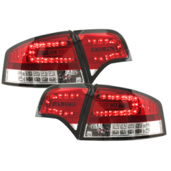 Feux LED Audi A4 B7 Berline 04-08 Clignotants LED rouge / cristal