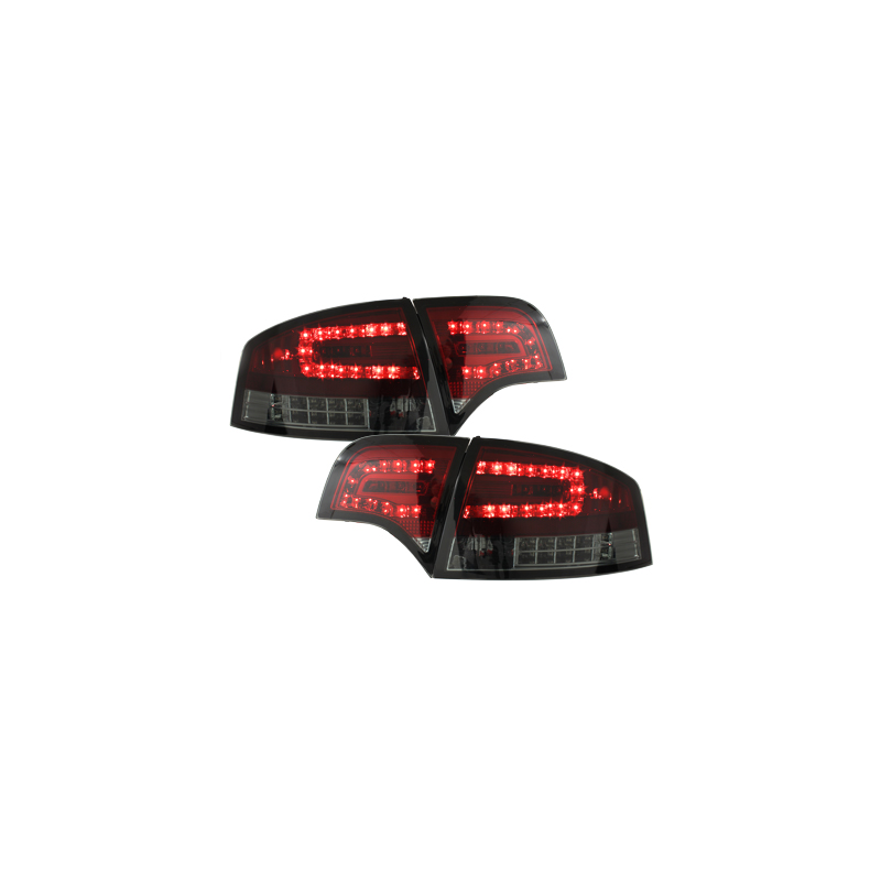Feux LED Audi A4 B7 Berline 04-08 Clignotants LED rouge / fumé