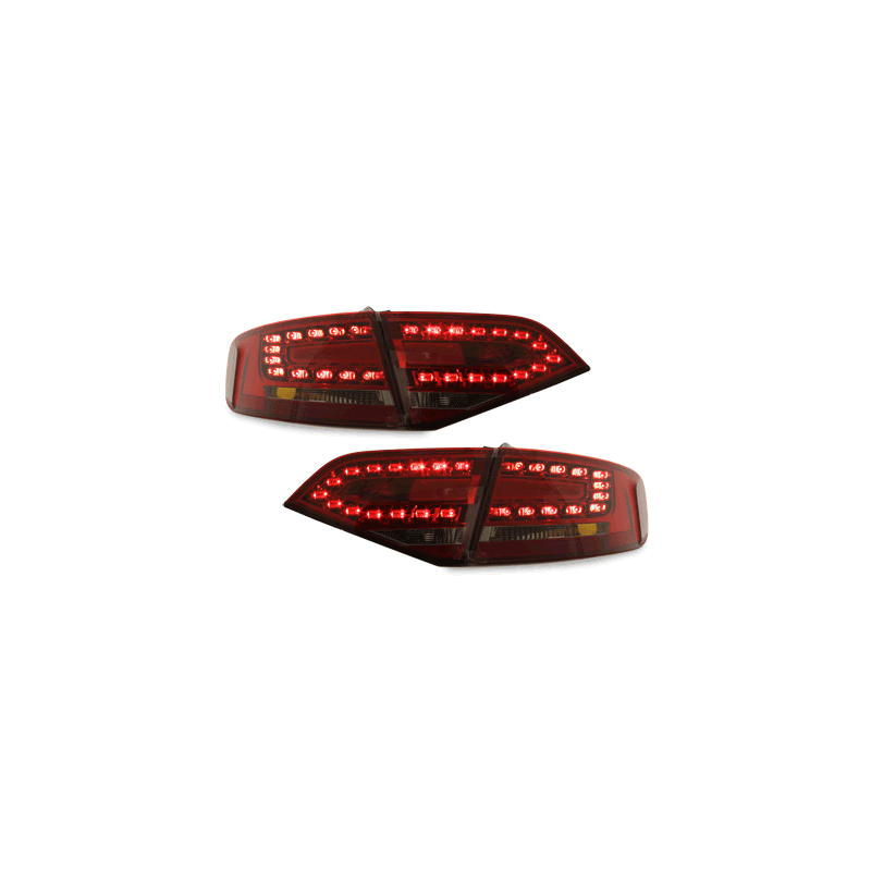 Feux LED Audi A4 B8 8K Berline  07+  rouge / fumé