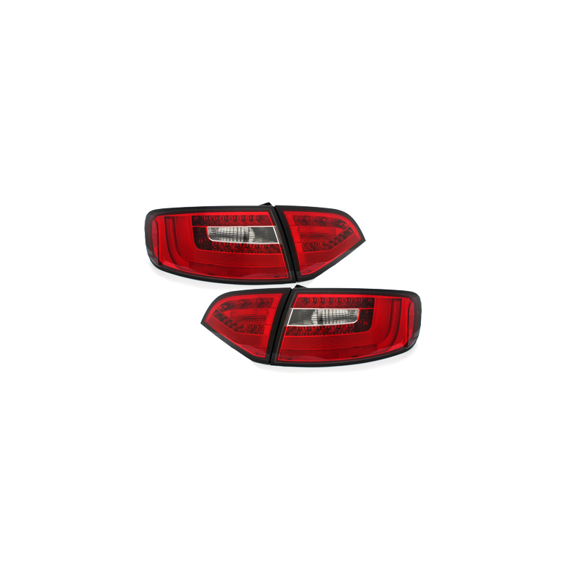 Feux arrière LITEC LED Audi A4 B8 (8K) Avant-Rouge/Cristal