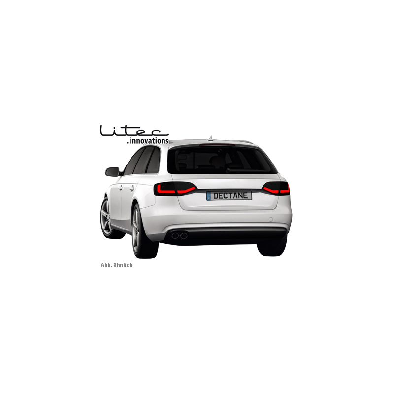 Feux arrière LITEC LED Audi A4 B8 (8K) Avant-Rouge/Fumé