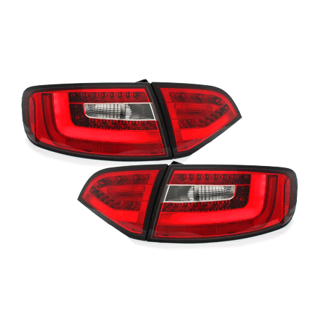 Feux arrière LITEC LED Audi A4 B8 (8K) Avant-Rouge/Cristal