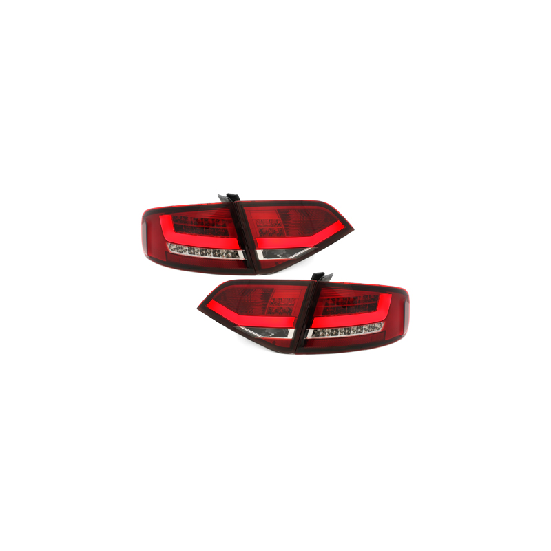 Feux arrière LED Audi A4 B8 8K Berline  07-10-Rouge/clair