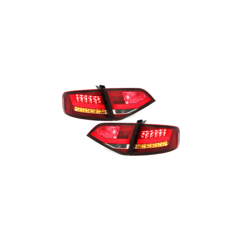 Feux arrière LED Audi A4 B8 8K Berline  07-10-Rouge/clair