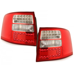 Feux LED Audi A6 Avant 4B 12.97-01.05  rouge / cristal