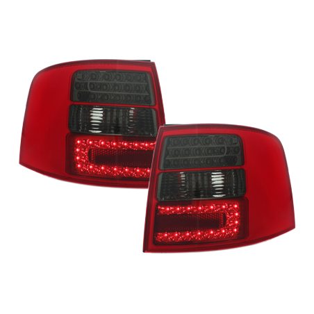 Feux LED Audi A6 Avant 4B 12.97-01.05  rouge / fumé