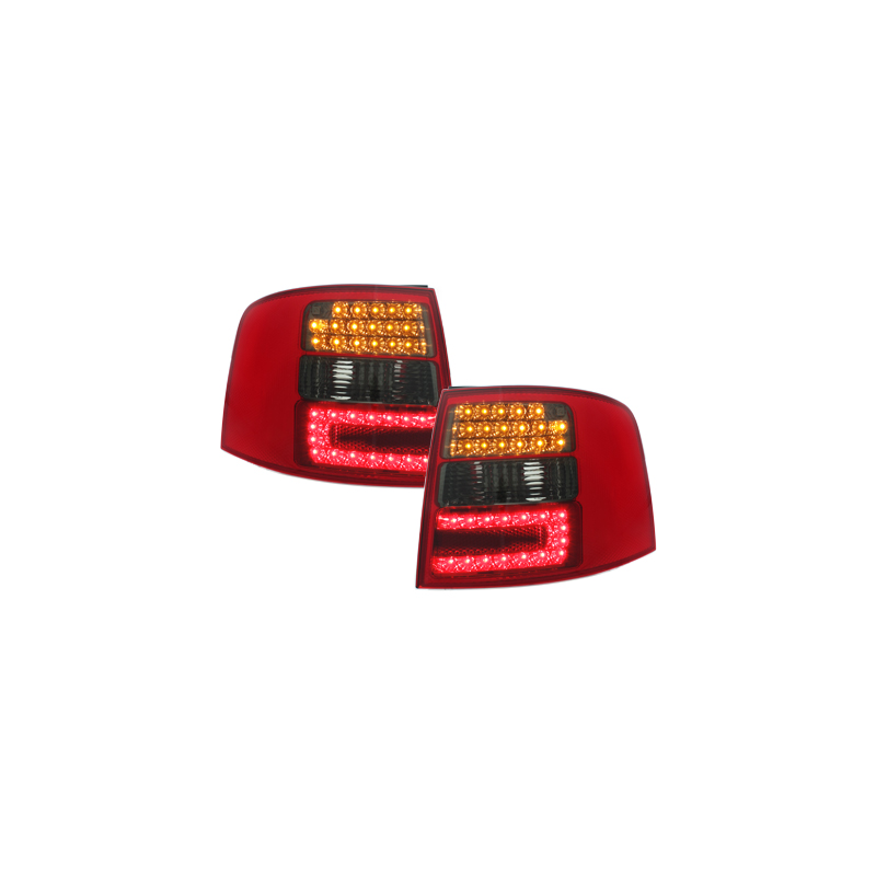 Feux LED Audi A6 Avant 4B 12.97-01.05  rouge / fumé