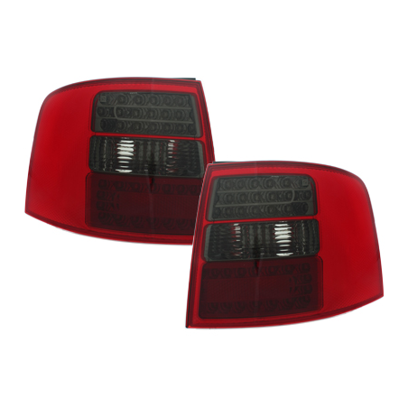 Feux LED Audi A6 Avant 4B 12.97-01.05  rouge / fumé