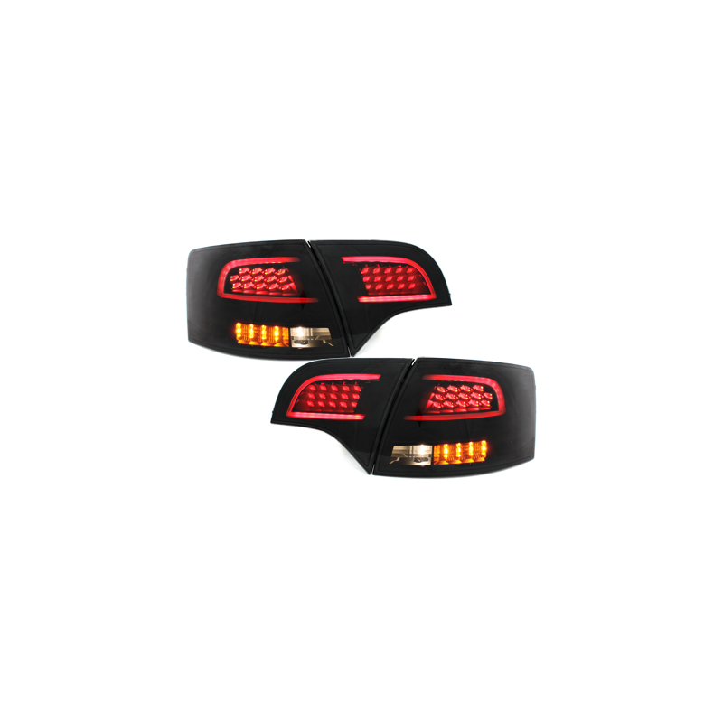 Feux LITEC LED Audi A4 Avant B7 04-08 rouge / fumé