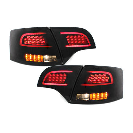 Feux LITEC LED Audi A4 Avant B7 04-08 rouge / fumé