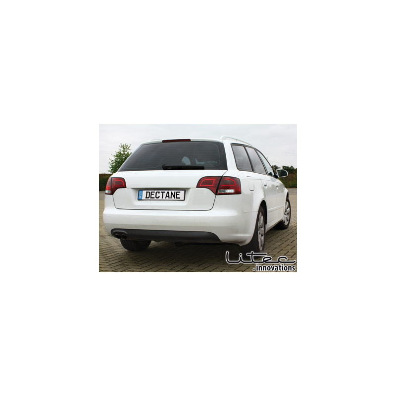 Feux LITEC LED Audi A4 Avant B7 04-08 rouge / chrome