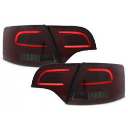 Feux LITEC LED Audi A4 Avant B7 04-08 rouge / fumé