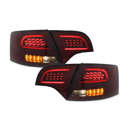 Feux LITEC LED Audi A4 Avant B7 04-08 rouge / fumé