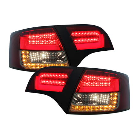 Feux arrière LITEC LED Audi A4 Avant B7 04-08-Rouge/Fumé - RA16LARS