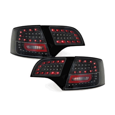 Feux LITEC LED Audi A4 Avant B7 04-08 noir