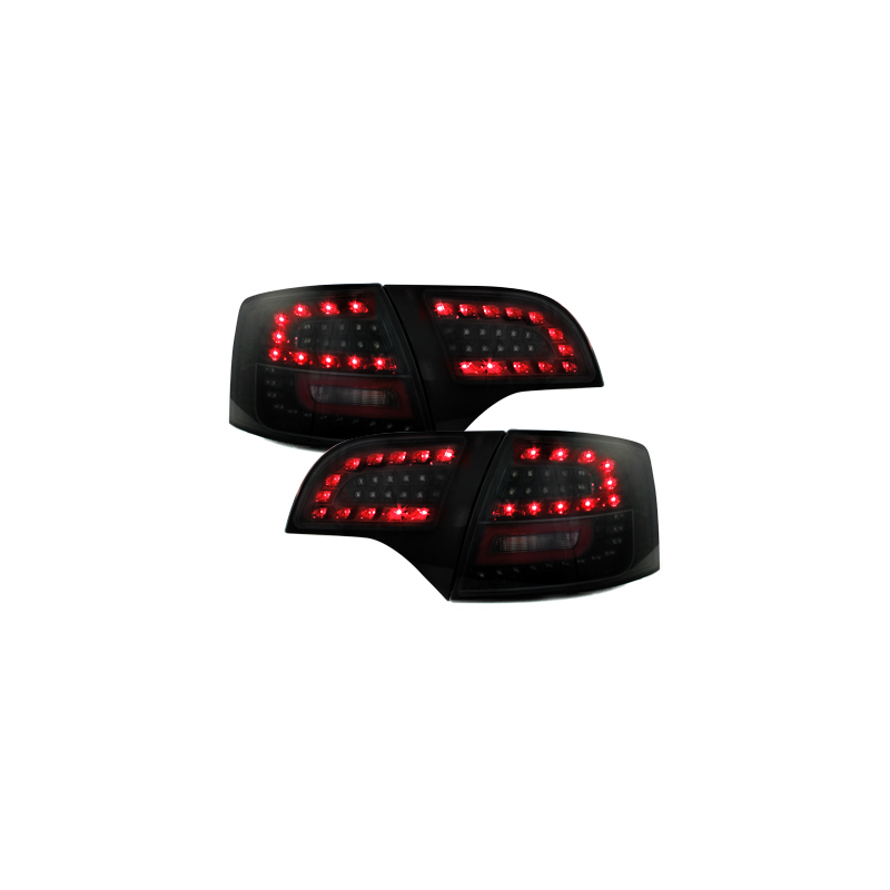 Feux LITEC LED Audi A4 Avant B7 04-08 rouge / fumé