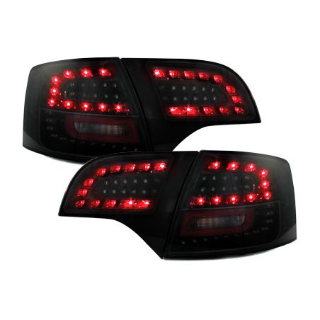 Feux LITEC LED Audi A4 Avant B7 04-08 rouge / fumé