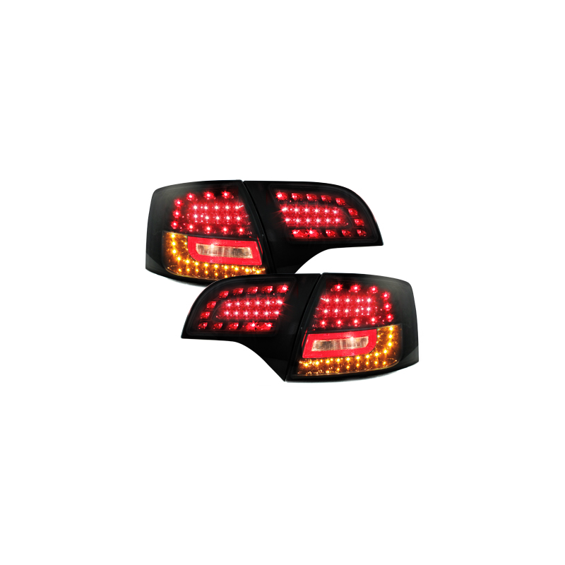 Feux LITEC LED Audi A4 Avant B7 04-08 rouge / fumé
