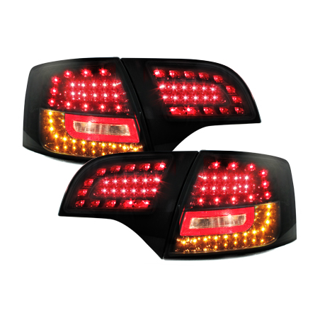 Feux LITEC LED Audi A4 Avant B7 04-08 rouge / fumé