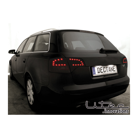 Feux LITEC LED Audi A4 Avant B7 04-08 rouge / fumé