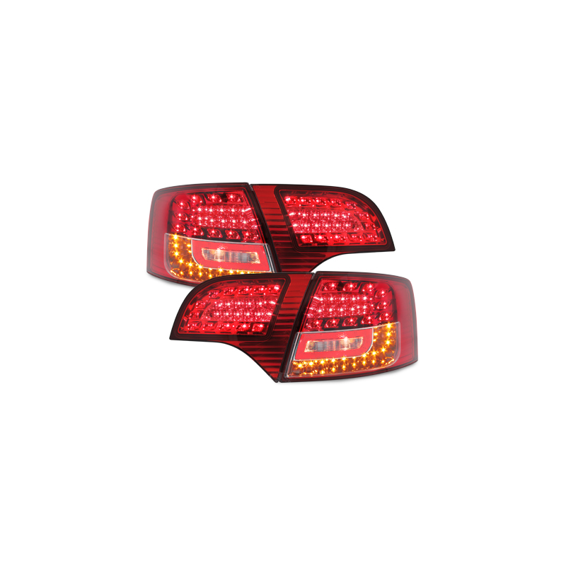 Feux LITEC LED Audi A4 Avant B7 04-08 rouge 