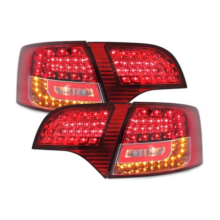 Feux LITEC LED Audi A4 Avant B7 04-08 rouge 