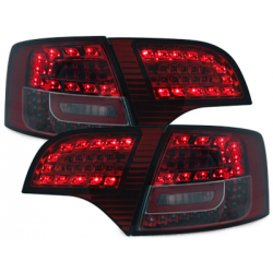 Feux LITEC LED Audi A4 Avant B7 04-08 rouge / fumé