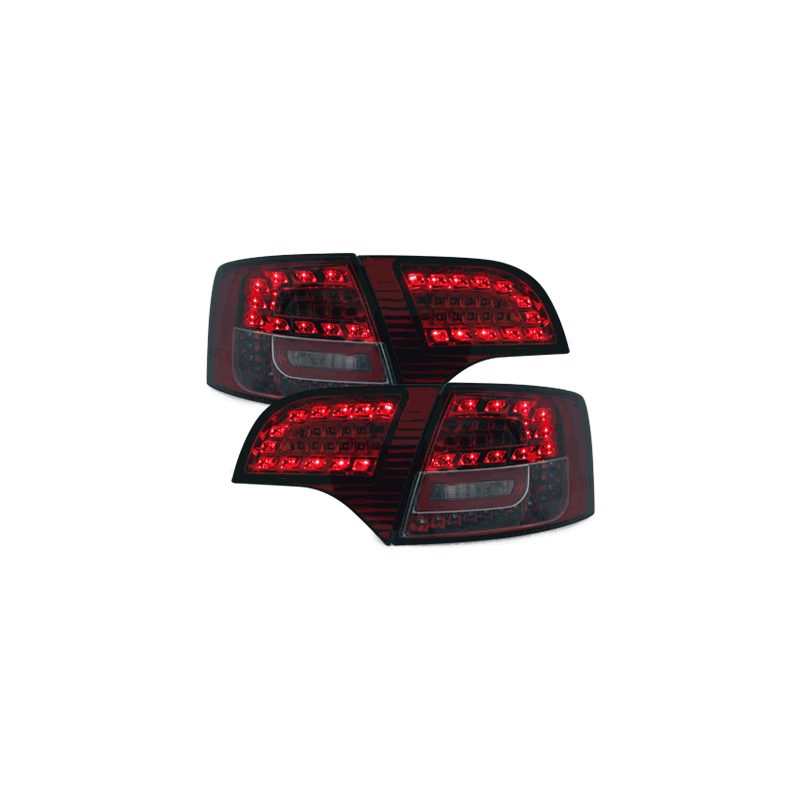 Feux LITEC LED Audi A4 Avant B7 04-08 rouge / fumé