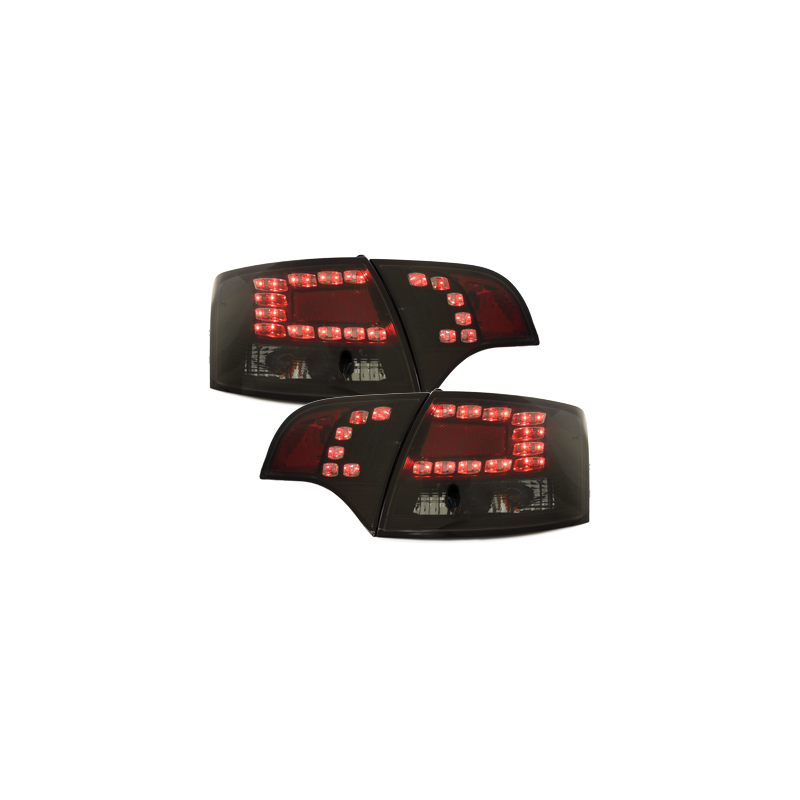 Feux LED Audi A4 Avant B7 04-08 noir/ fumé