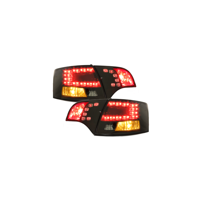 Feux LED Audi A4 Avant B7 04-08 noir/ fumé