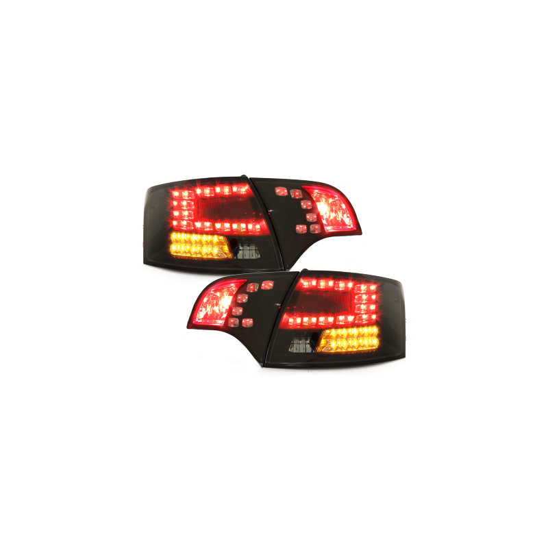 Feux LED Audi A4 Avant B7 04-08 Clignotants LED noir/fumé