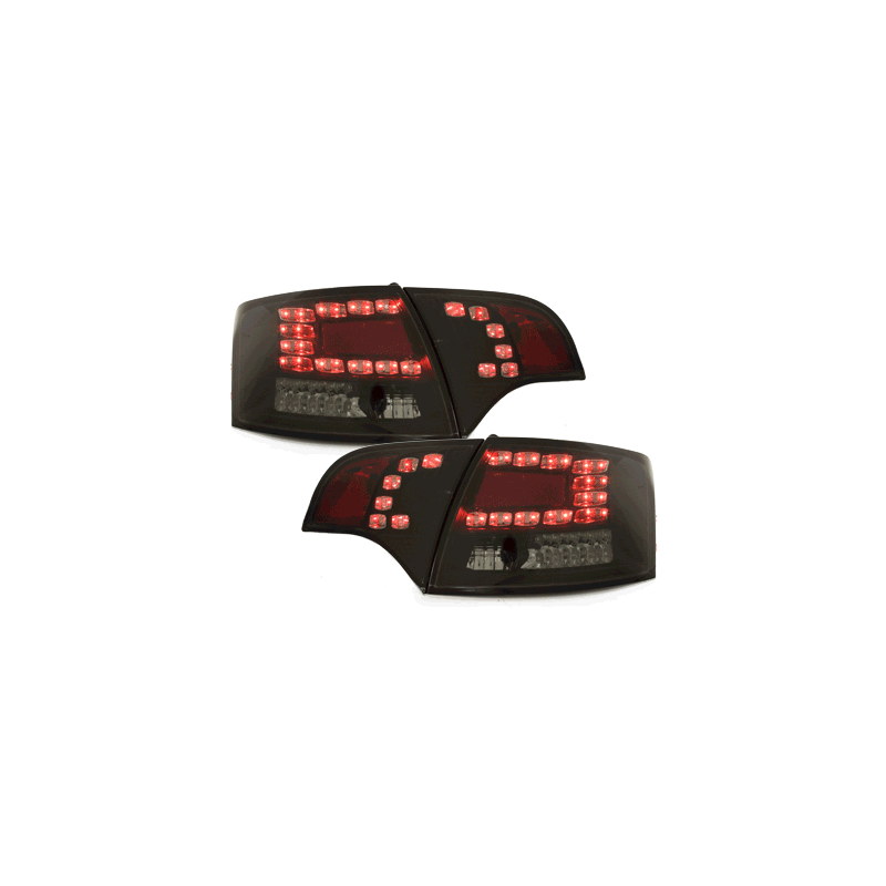 Feux LED Audi A4 Avant B7 04-08 Clignotants LED noir/fumé