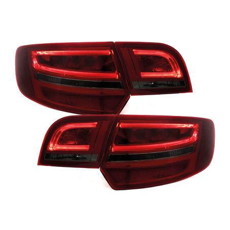 Feux arrière LED Audi A3 Sportback 04-08 - Rouge/Fumé