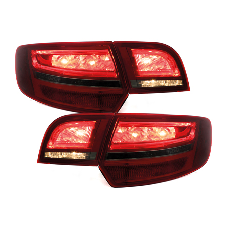 Feux arrière LED Audi A3 Sportback 04-08 - Rouge/Fumé