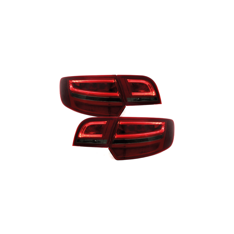 Feux arrière LED Audi A3 Sportback 04-08 - Rouge/Fumé