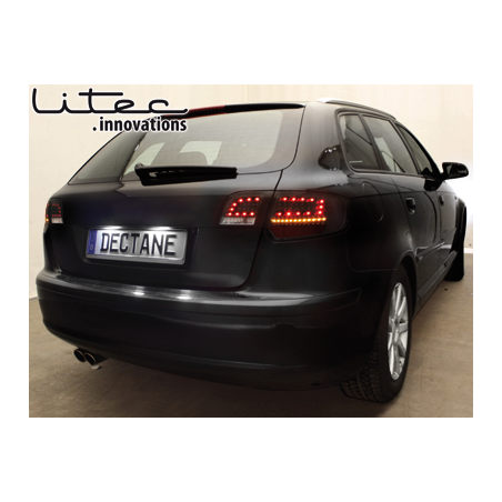 Feux LITEC LED Audi A3 Sportback 03-08 noir