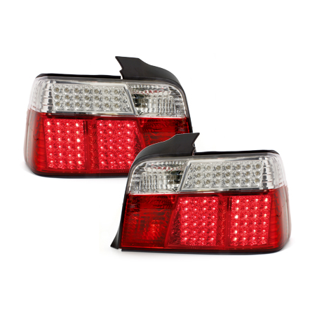 Feux arrière à LED BMW E36 Berline _mit LED-Blinker  rouge/cristal