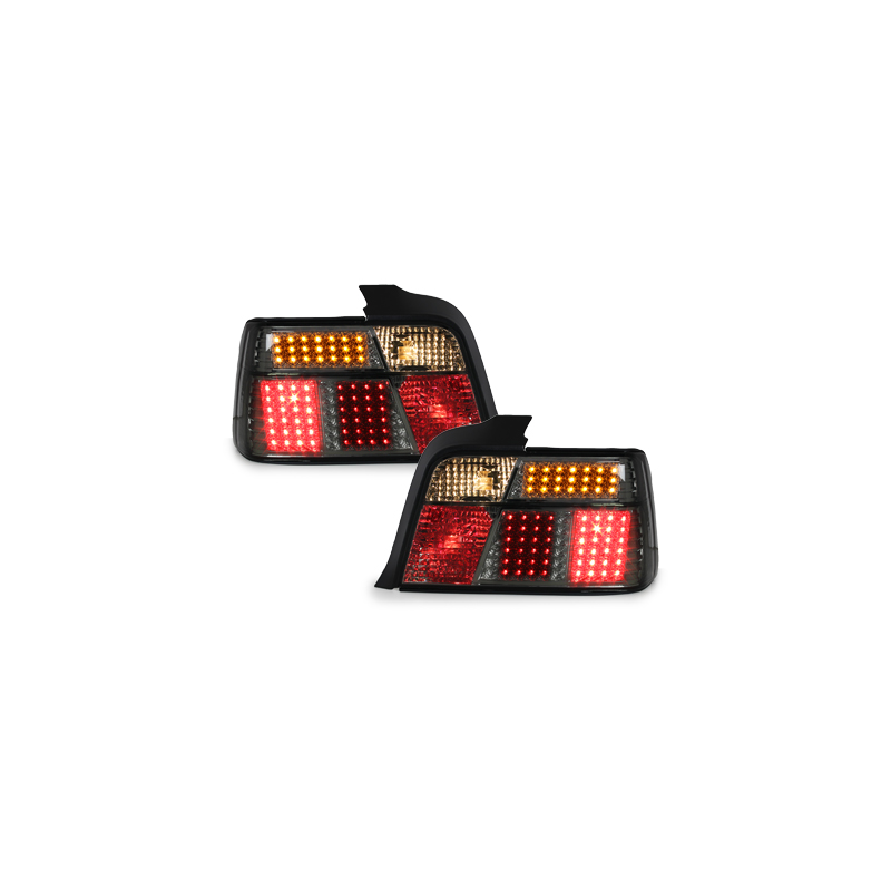 Feux arrière à LED BMW E36 Berline _mit LED-Blinker  Fumé