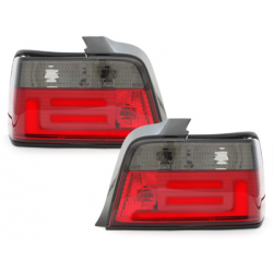 Feux arrière LED BMW E36 Berline  92-98 - Rouge/Fumé
