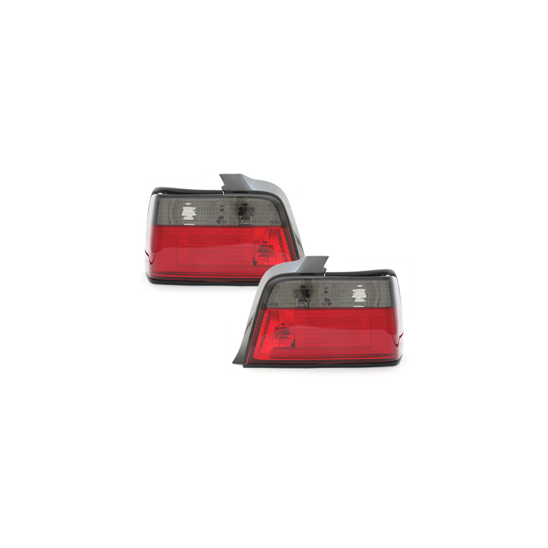 Feux arrière LED BMW E36 Berline  92-98 - Rouge/Fumé