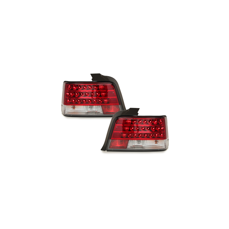 Feux arrière à LED BMW E36 Berline  92-98 rouge/cristal