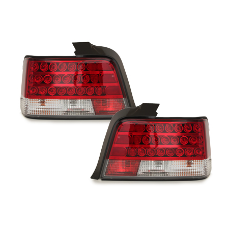 Feux arrière à LED BMW E36 Berline  92-98 rouge/cristal