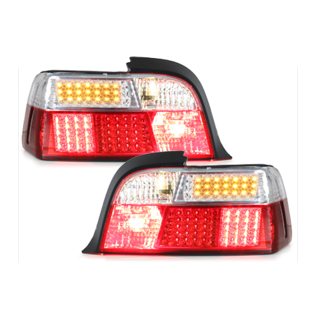 Feux arrière à LED BMW E36 Coupé_mit LED-Blinker  rouge/cristal