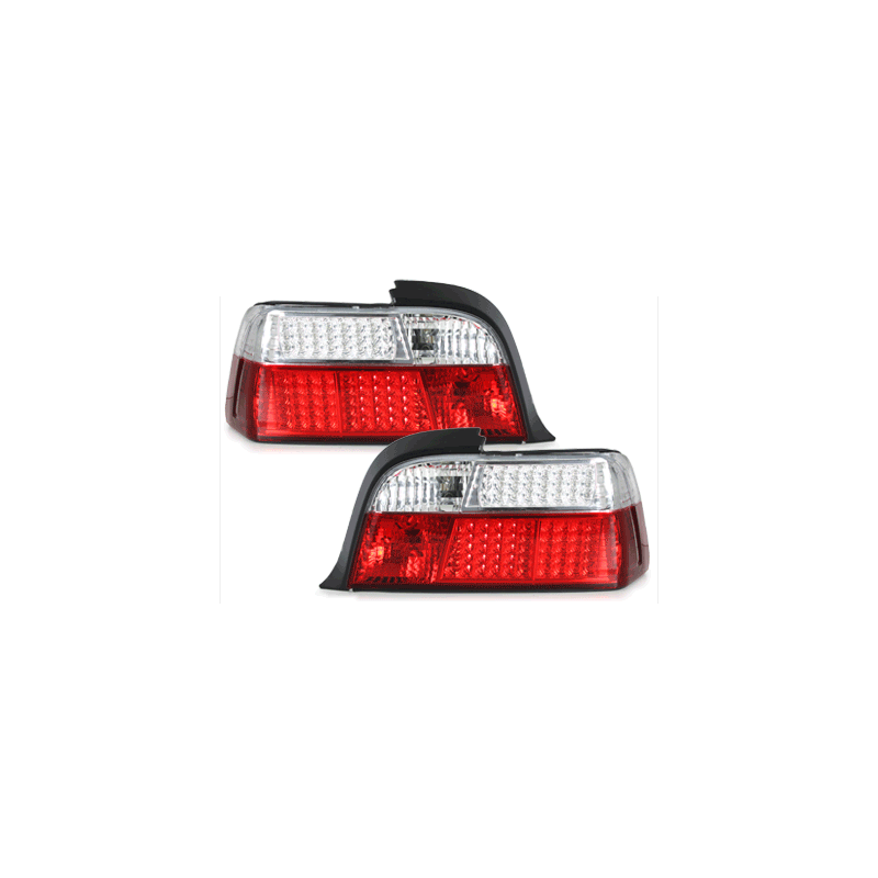 Feux arrière à LED BMW E36 Coupé_mit LED-Blinker  rouge/cristal