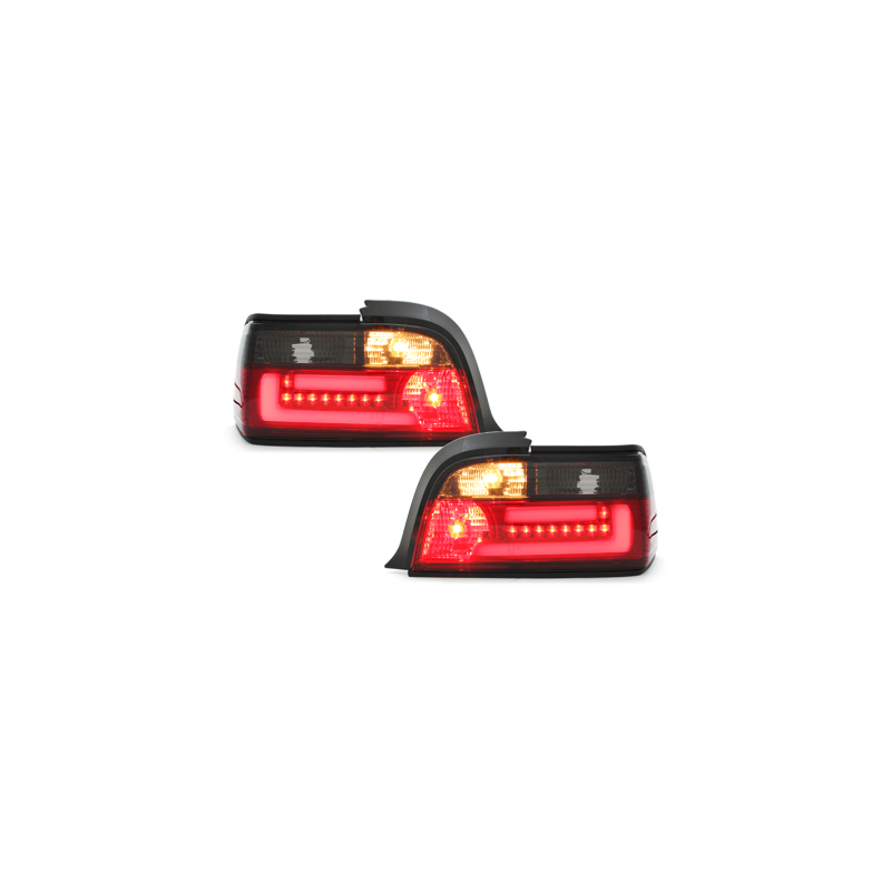 Feux arrière LED BMW E36 Coupé 92-98 - Rouge/Fumé