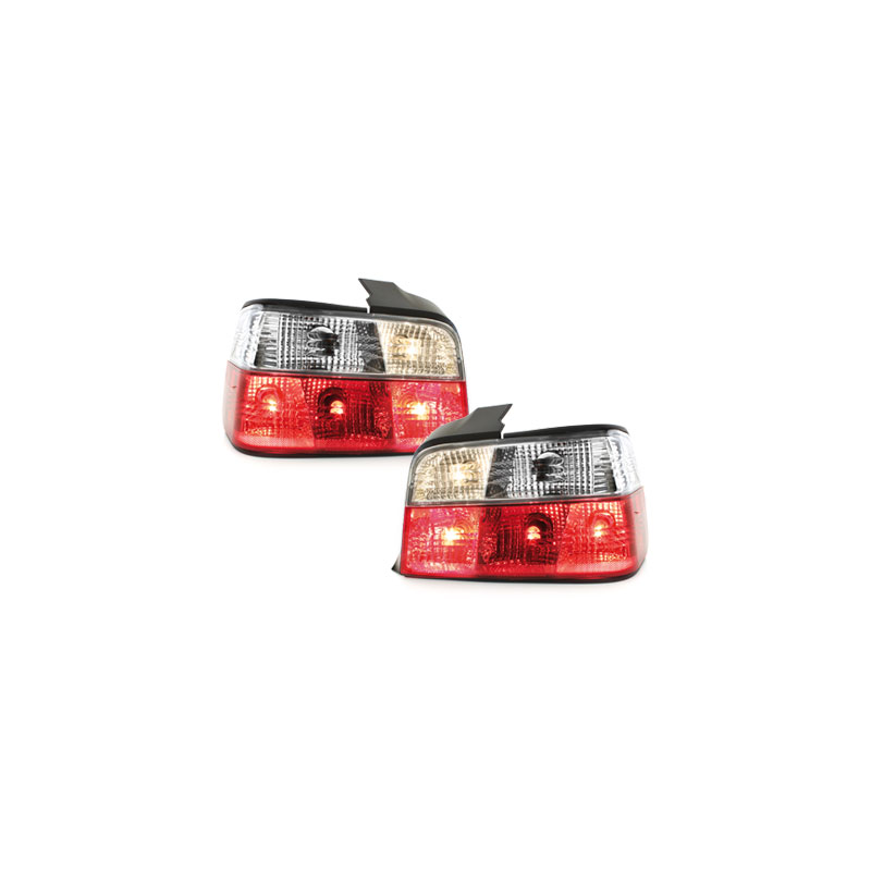 Feux arrière BMW E36 Berline  rouge/cristal