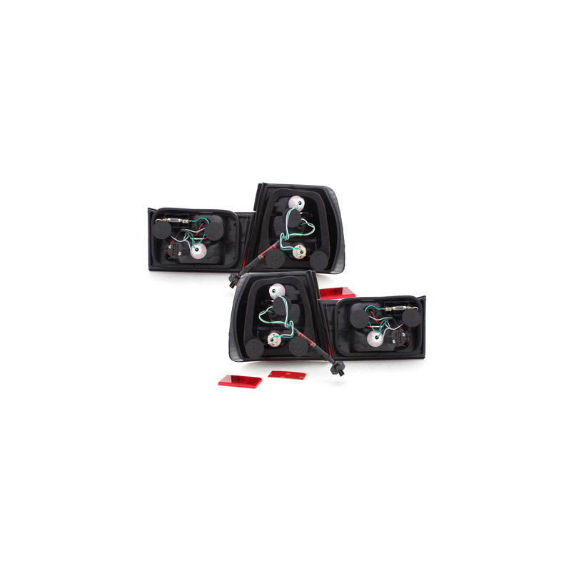 Feux arrière BMW E34 Berline  85-95-Rouge/Cristal